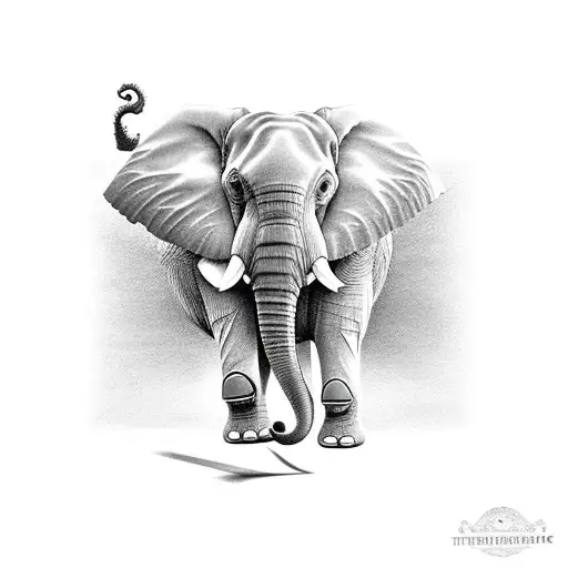 Elephant Playing Piano