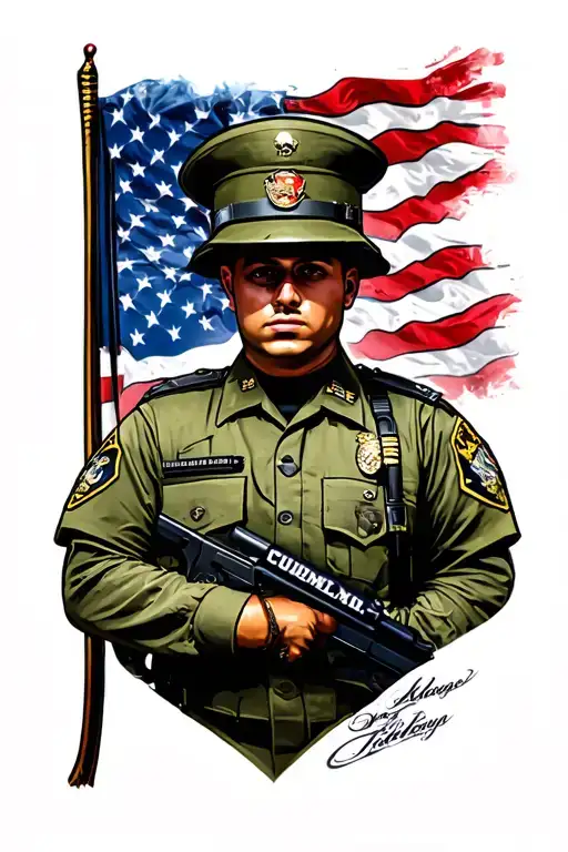 Marine Corps Blended With Police