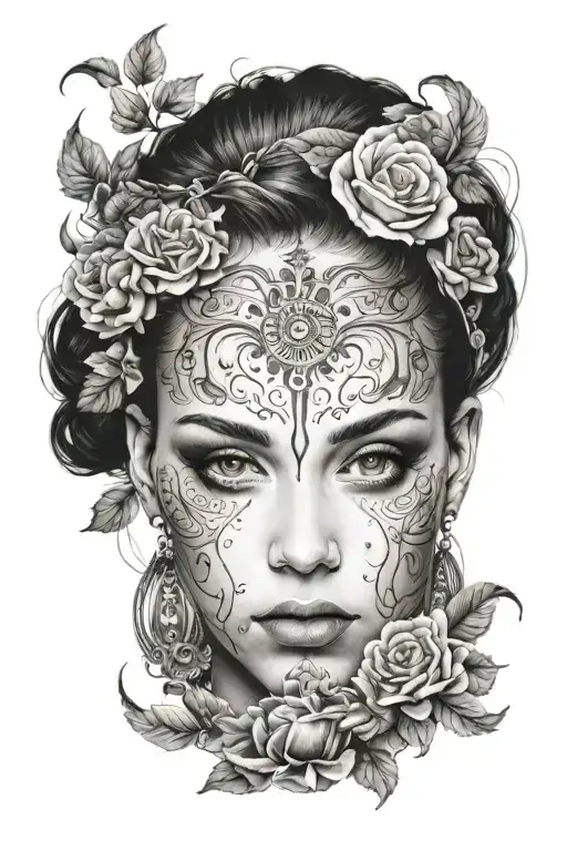 An Imaginary Beautiful Face Of Girl