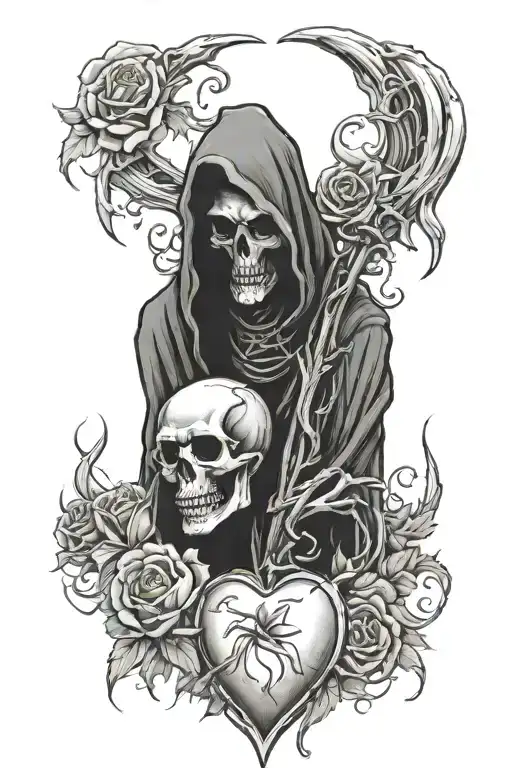 Grim Reaper Sacred Heart
