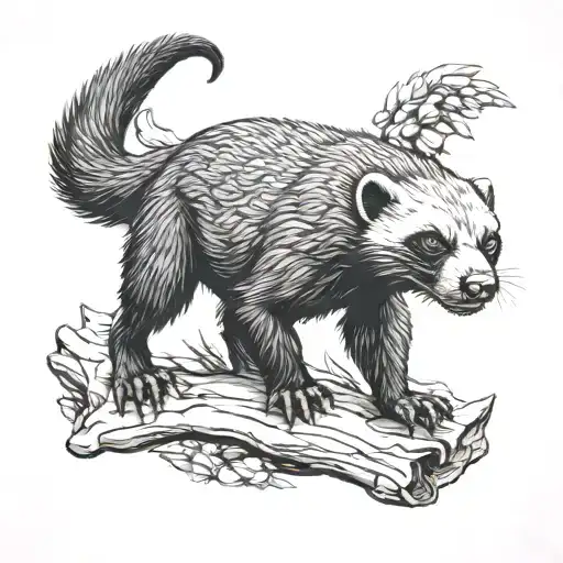 Honey Badger Tattoo Symbol