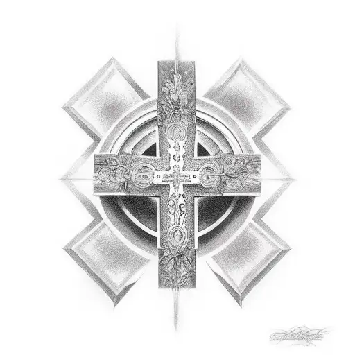 Christian Cross With Nunez