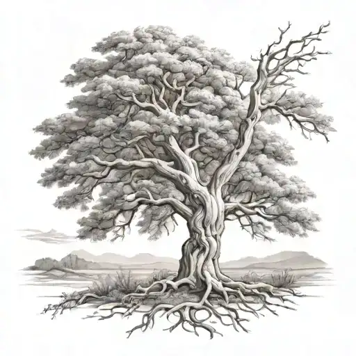 Tree With Ribbion