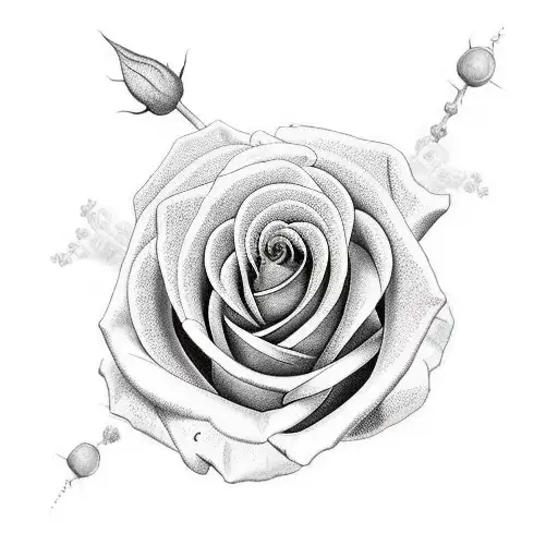 Roses And Dna Pattern