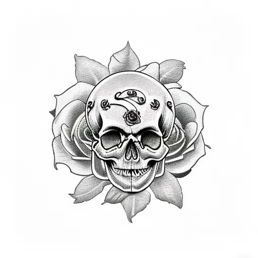 Skull And Roses