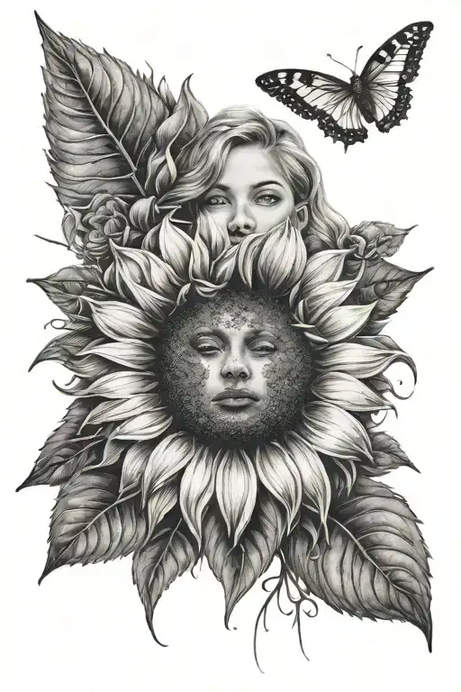 Girl With Sunflower