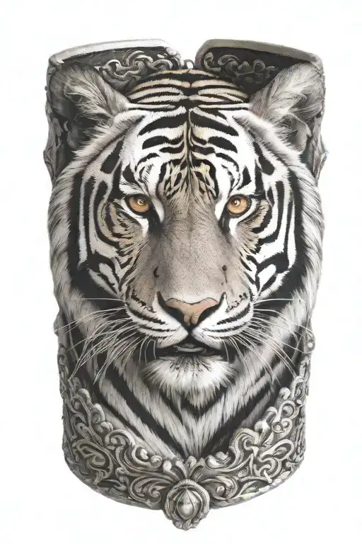 Bracelet With Tiger Face Full Back