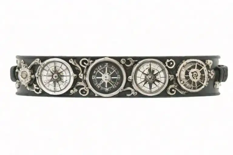 Bracelet With Compass And Eyes