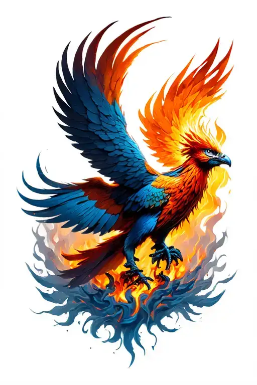 Phoenix Rising From The Ashes