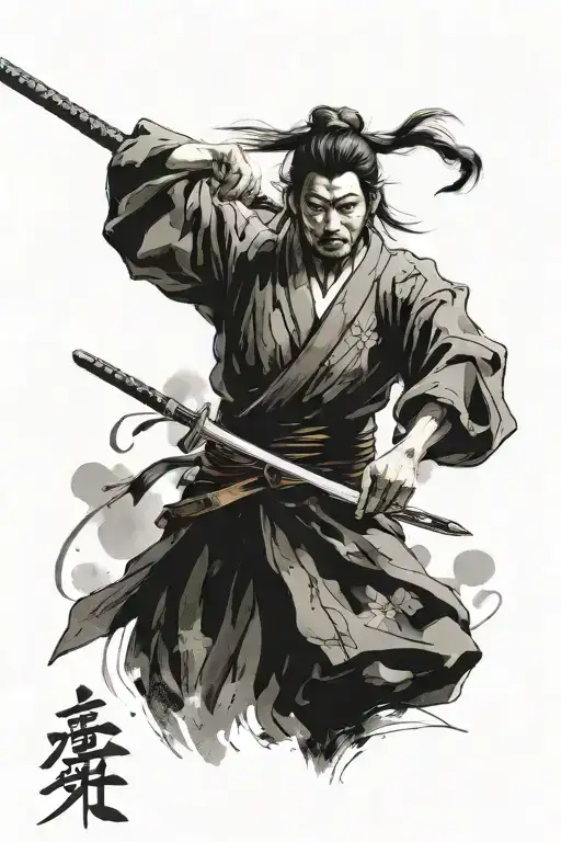 A Sword Writing In It Quotes From Miyamoto Musashi