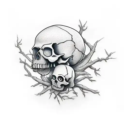 Skull And Tree