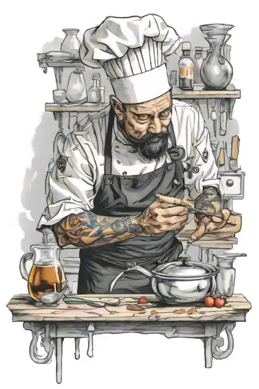 Chef Preparing