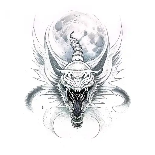 Moon Snake Wolf Witch Sword