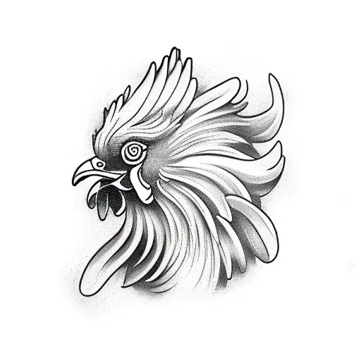 Rooster With A Cross