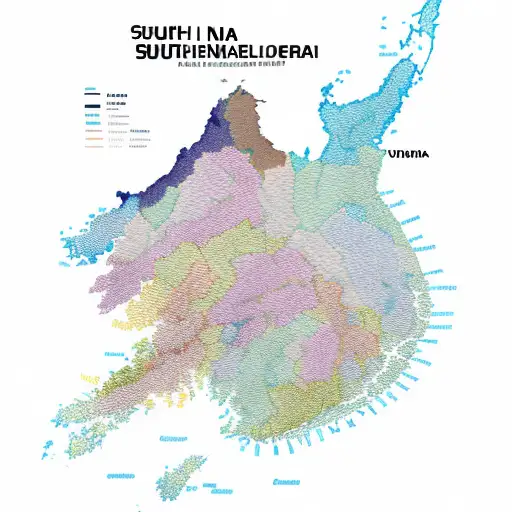 Blended Map Of South Korea And New Zealand With Both Countries Colored In The National Flags