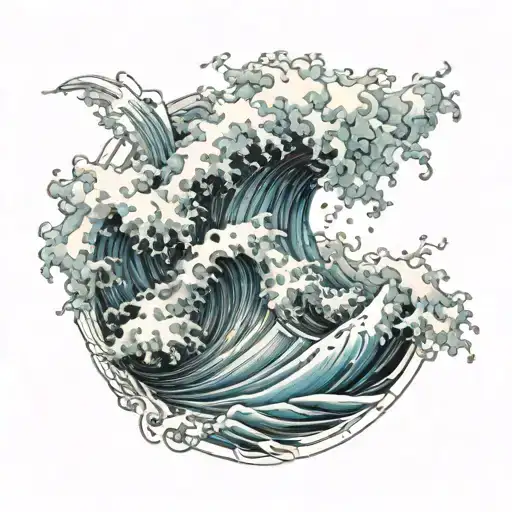 Crashing Waves Representing Different Aspects