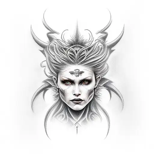 One Woman Demon And One Woman Angel Both Beautiful With The Same Face