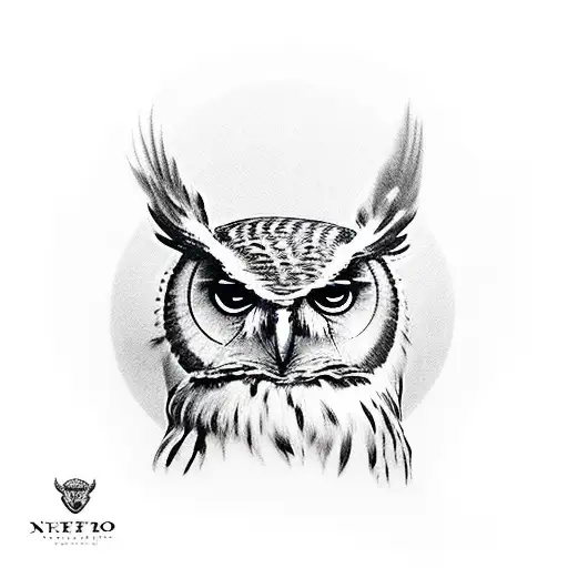 Owl With Two Chef Knives