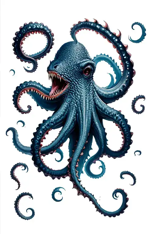 Kraken Wrapping Its Tentacles