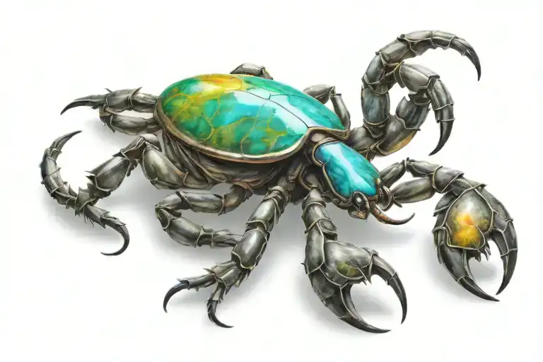 Scorpion With Opal Stone