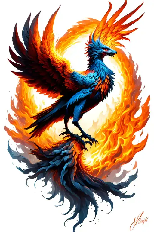 Phoenix Rising From Ashes