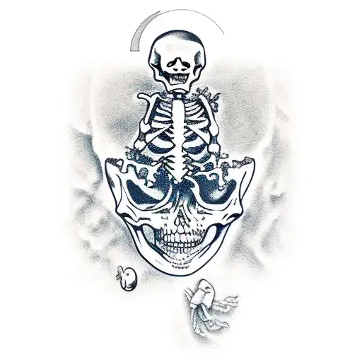 Full Body Skeleton Drowning