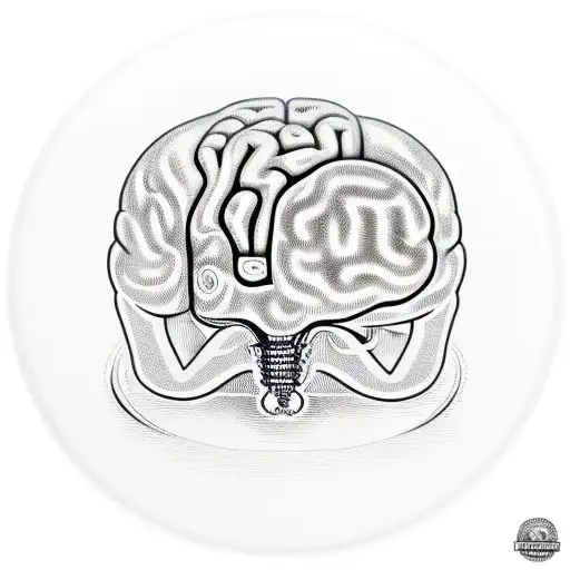 A Bowl Filled With Water With Brains Inside