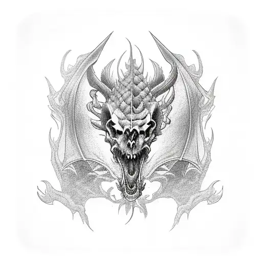 Dragon Skull Sleeve