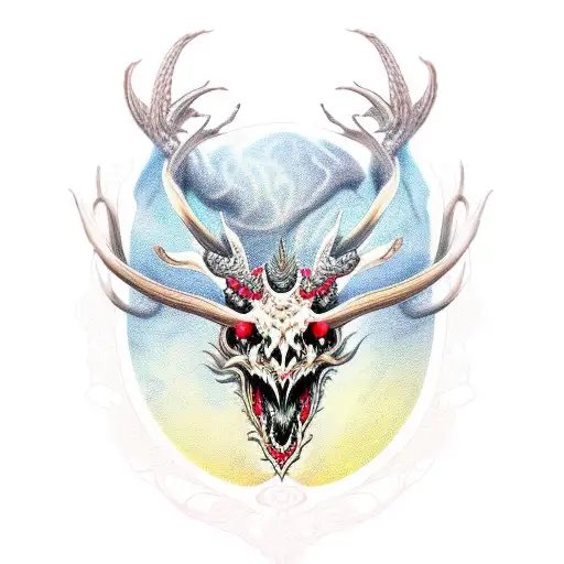 Dragon Skull Reindeer