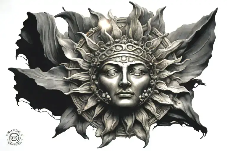 Greek God Sun Rising