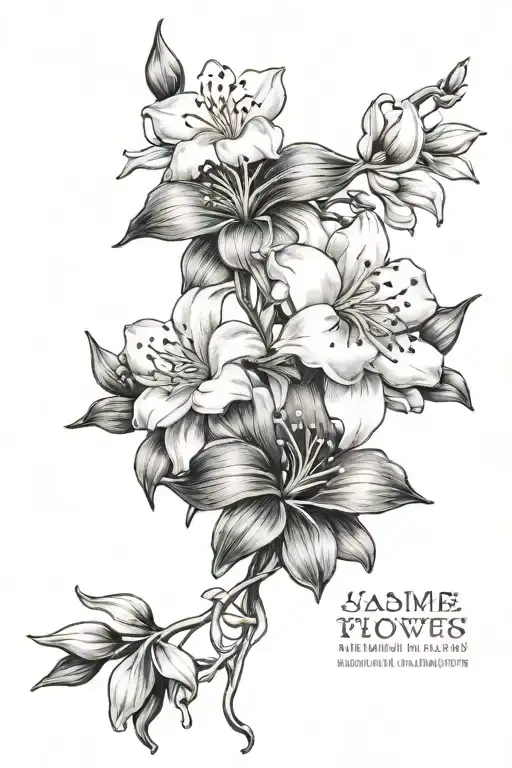 Jasmine Flowers Intertwined And A Quote 'God Gives His Toughest Battles To His Strongest Soldiers'