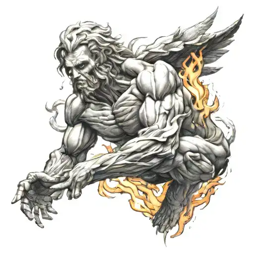 Prometheus Bringing Fire To Mankind