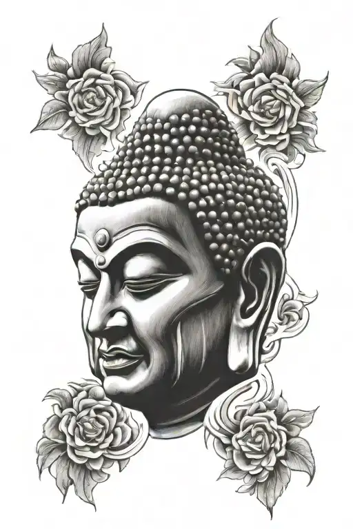 Angry Buddha Face