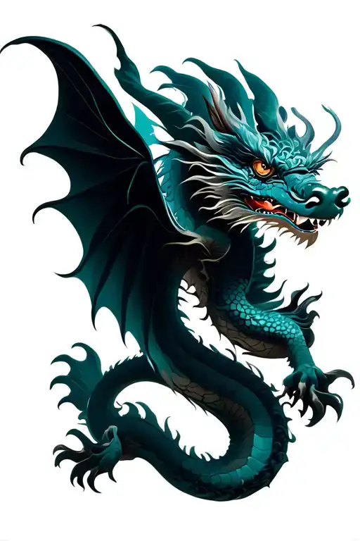 Chinese Dragon Flying