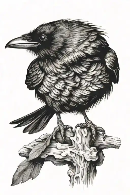 Raven Perched