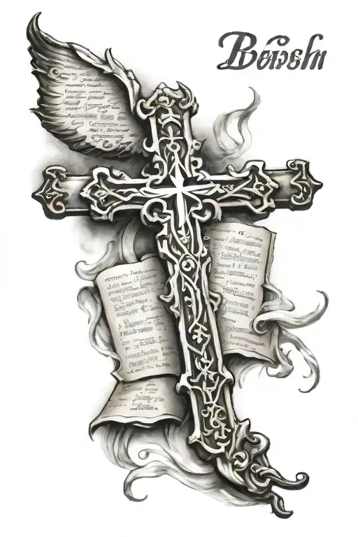 Cross And Bible Verse