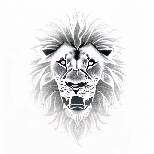 A Lion With A Football In The Mouth