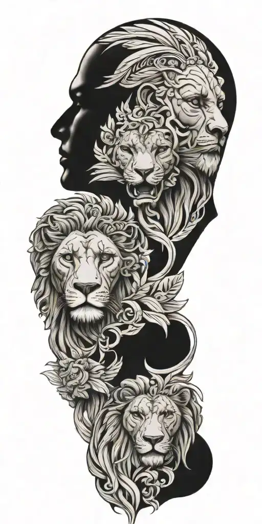 A Tattoo Symbolizing The Strength And Resilience Of The Human Family Throughout The Ages