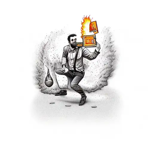 Guy Throwing Molotov