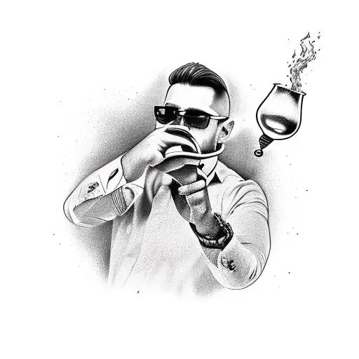 Guy Throwing Cocktail Molotov