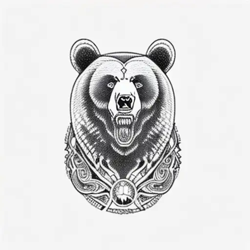 Bear Walking In The Forset