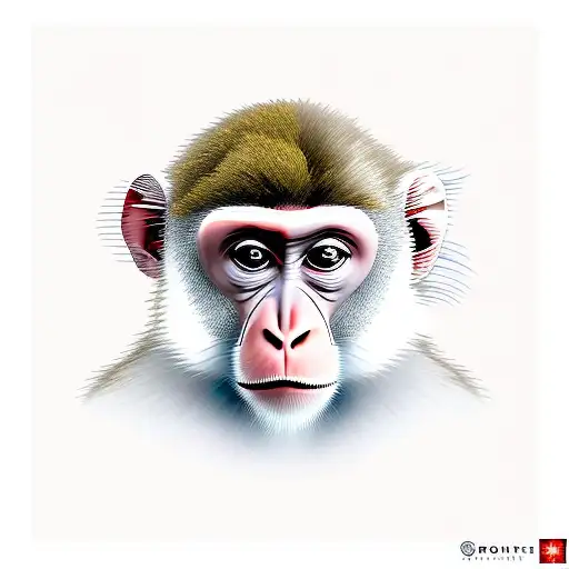 Gibraltar Flag With Macaques Monkey And Country Map