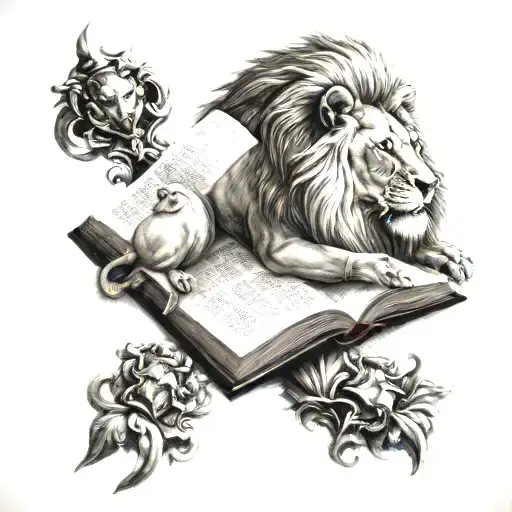 Bible And Lion
