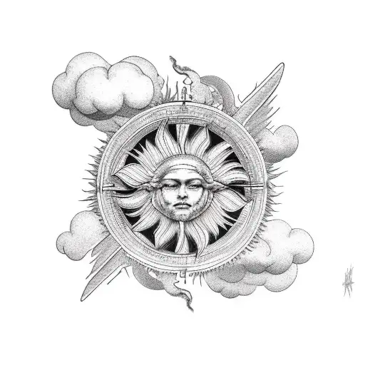 Clouds Wings Sun Icarus