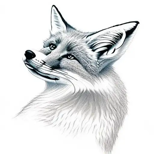 Full Body Of A Fox With Bushy Tail