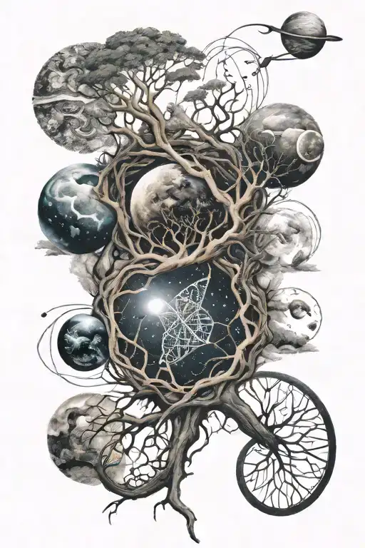 Space Dna Shape Roots