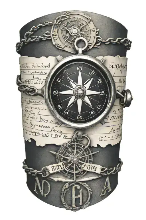Bracelet With Compass With Names