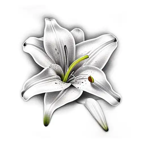 White Lily Realistic