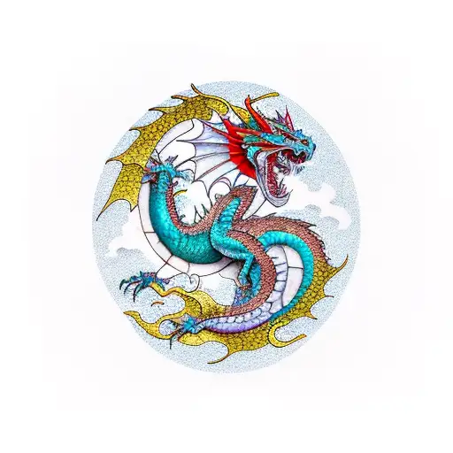 Stained Glass Dragon