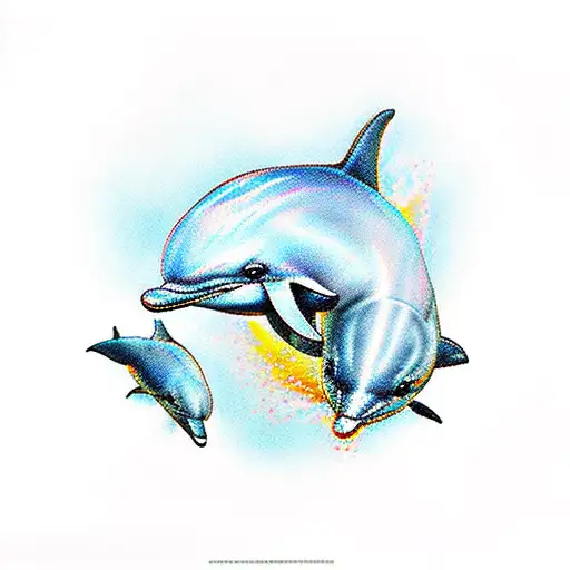 Dolphin And A Hummingbird